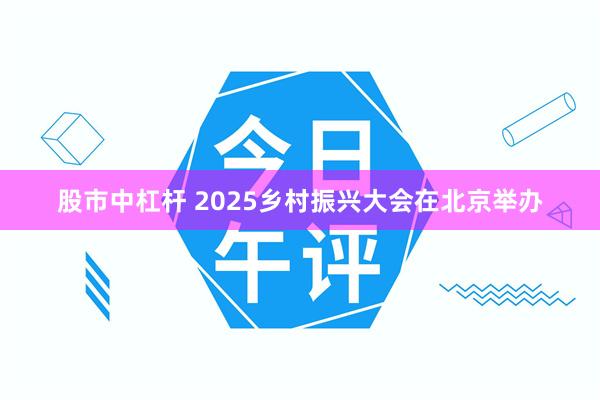 股市中杠杆 2025乡村振兴大会在北京举办